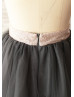 Sequin Waist Tulle Skirt Tutu Skirt